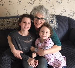 Jane Imber and grandchildren. 